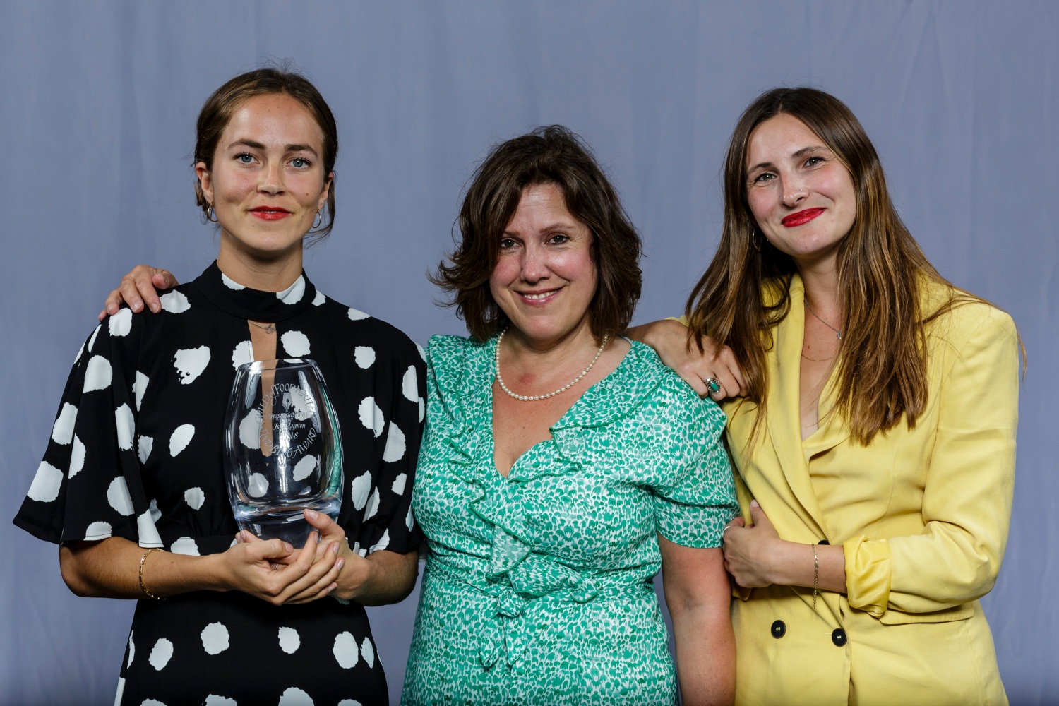 From left to right: Iska Lupton, Pauline Kent from Satellite PR and Anastasia Miari
